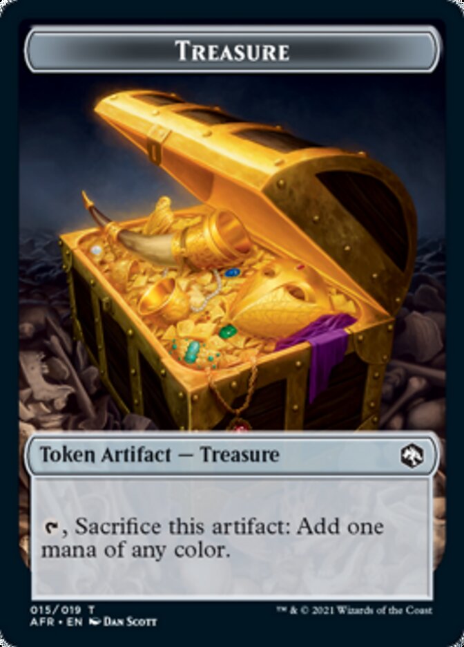 Treasure // Boo Double-Sided Token [Dungeons & Dragons: Adventures in the Forgotten Realms Tokens] - Destination Retro