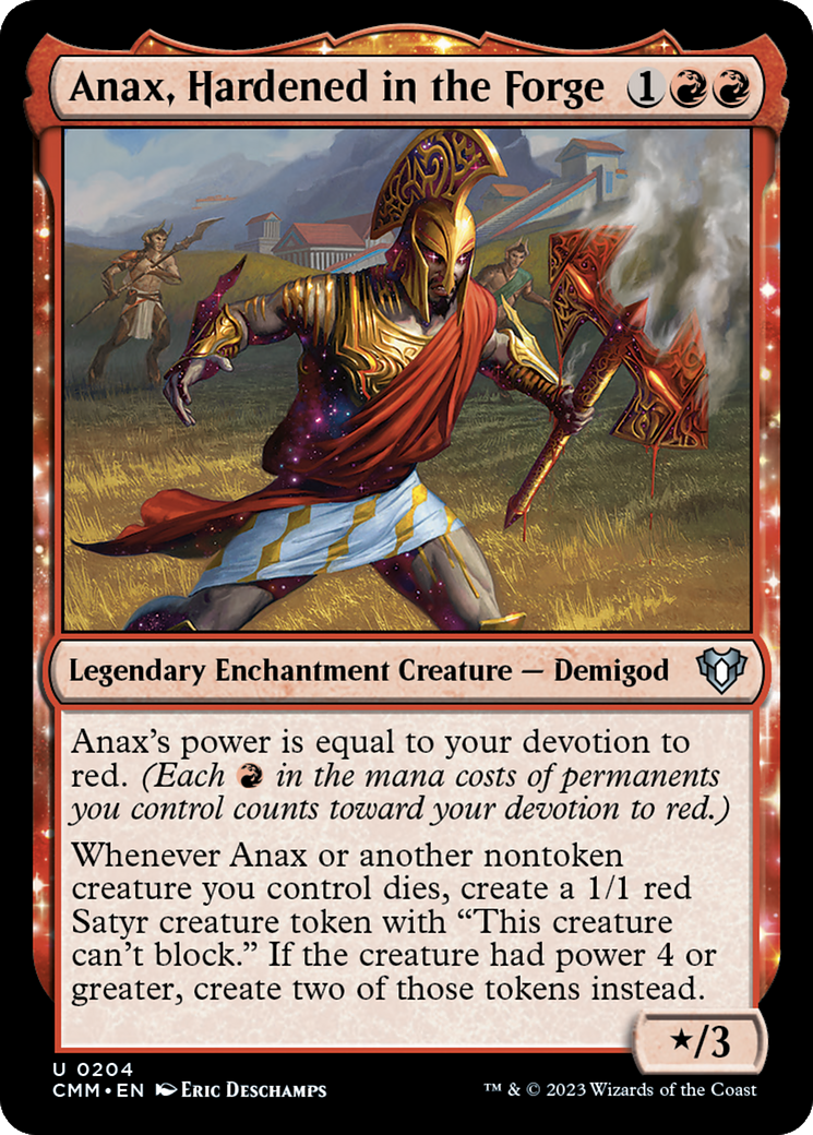 Anax, Hardened in the Forge [Commander Masters] - Destination Retro