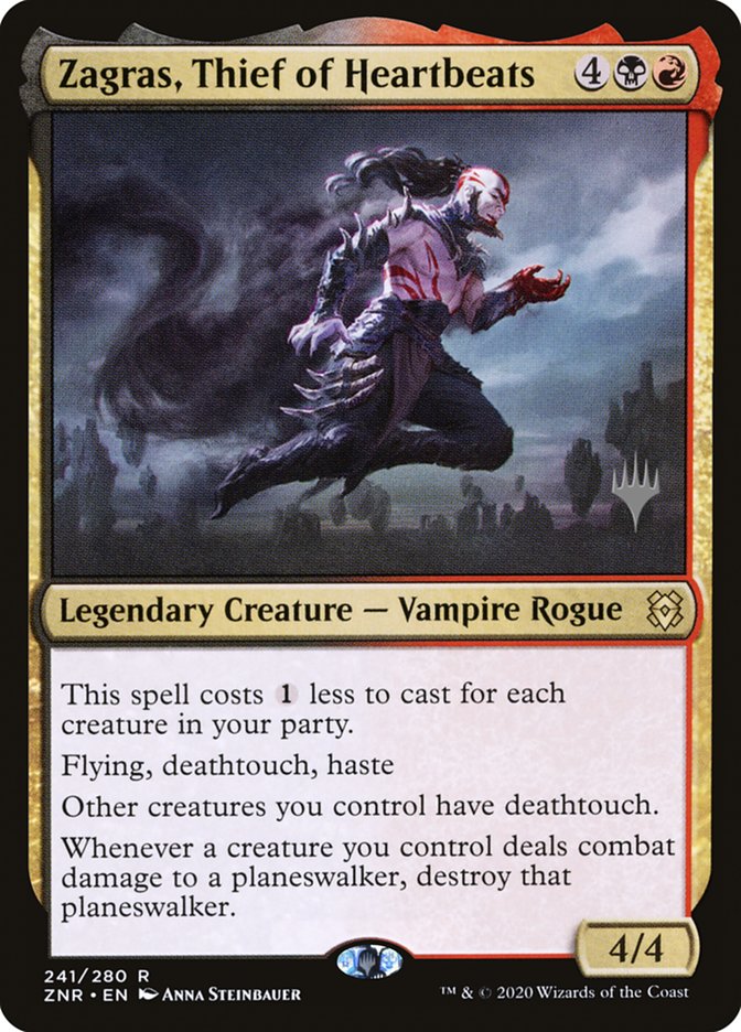 Zagras, Thief of Heartbeats (Promo Pack) [Zendikar Rising Promos] - Destination Retro