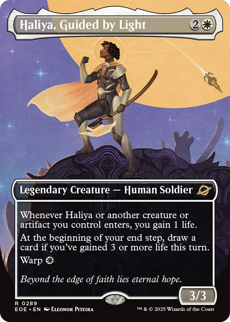 Haliya, Guided by Light (Borderless) [Edge of Eternities] - Destination Retro
