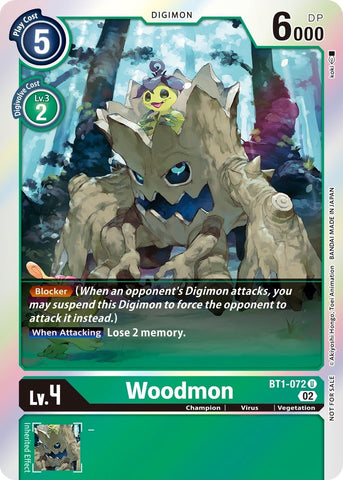 Woodmon [BT1-072] (Official Tournament Pack Vol. 6) [Release Special Booster Promos] - Destination Retro