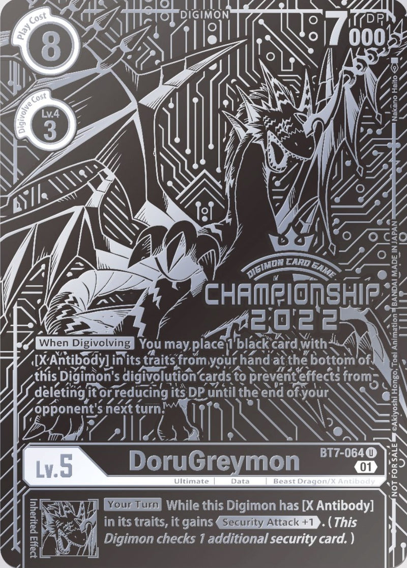 DoruGreymon [BT7-064] (2022 Championship Finals 2nd Place) [Next Adventure Promos] - Destination Retro