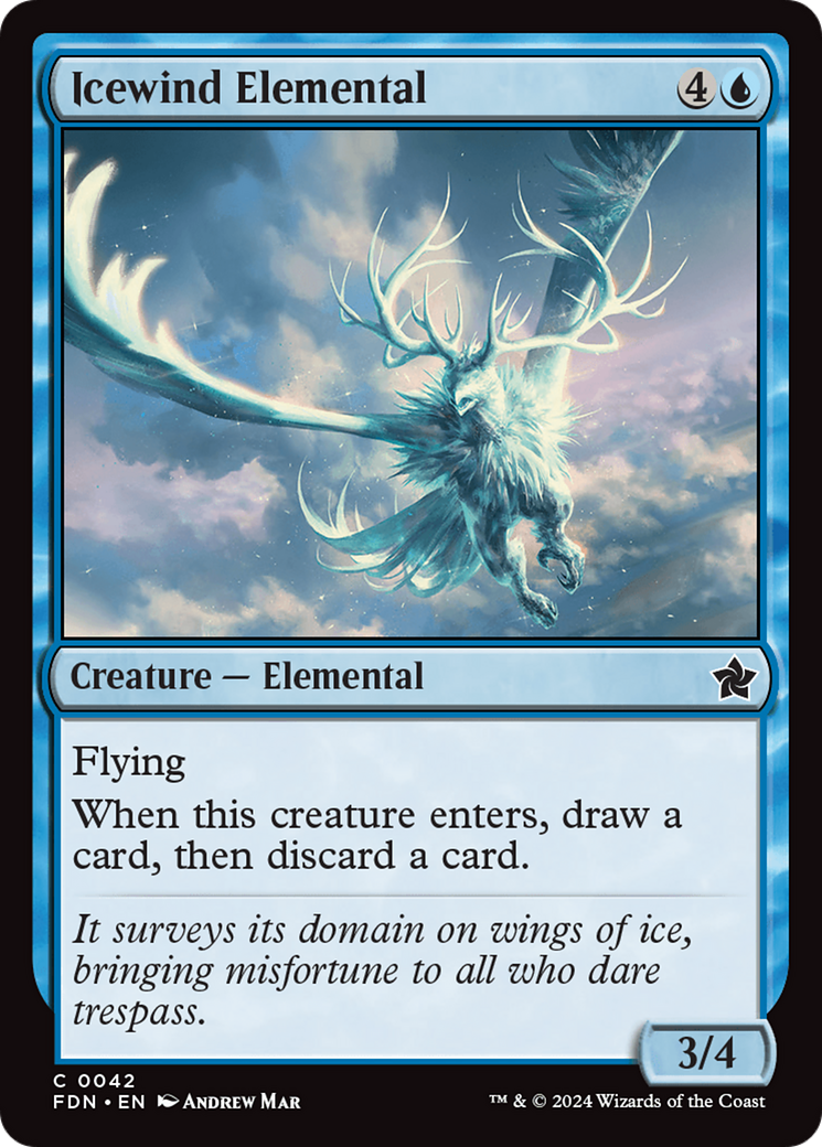 Icewind Elemental [Foundations] - Destination Retro