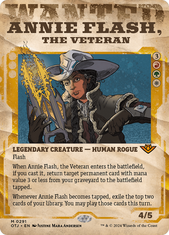 Annie Flash, the Veteran (Showcase) [Outlaws of Thunder Junction] - Destination Retro
