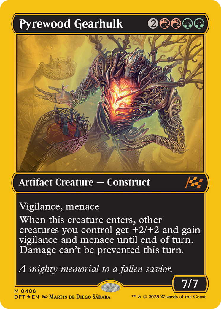 Pyrewood Gearhulk (First-Place Foil) [Aetherdrift] - Destination Retro