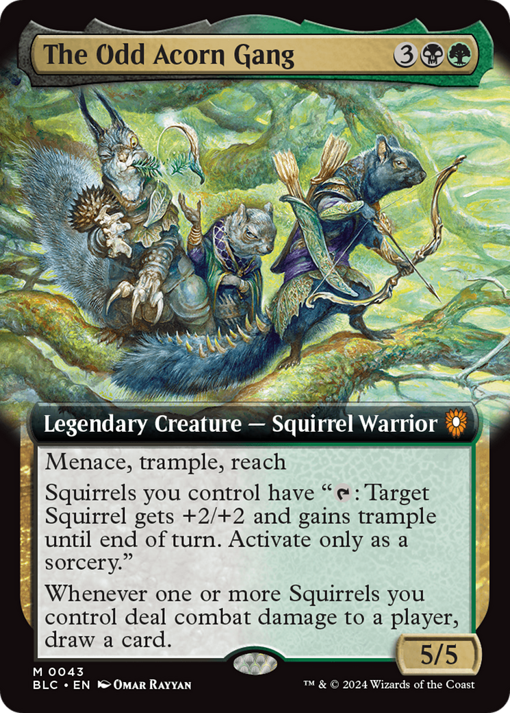 The Odd Acorn Gang (Extended Art) [Bloomburrow Commander] - Destination Retro
