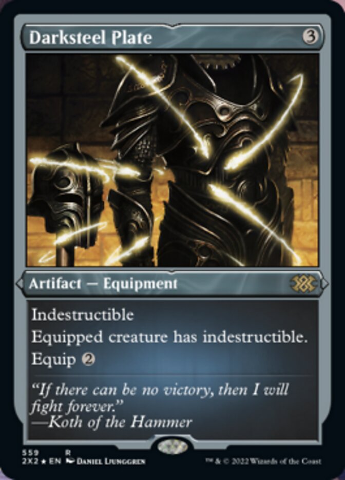 Darksteel Plate (Foil Etched) [Double Masters 2022] - Destination Retro