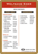 Wolfgang Eder Decklist [World Championship Decks 2003] - Destination Retro