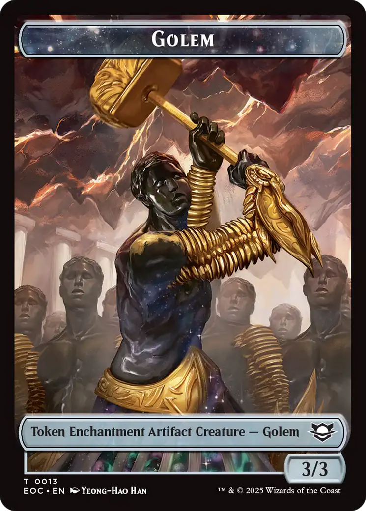 Insect // Golem (0013) Double-Sided Token [Edge of Eternities Commander Tokens] - Destination Retro