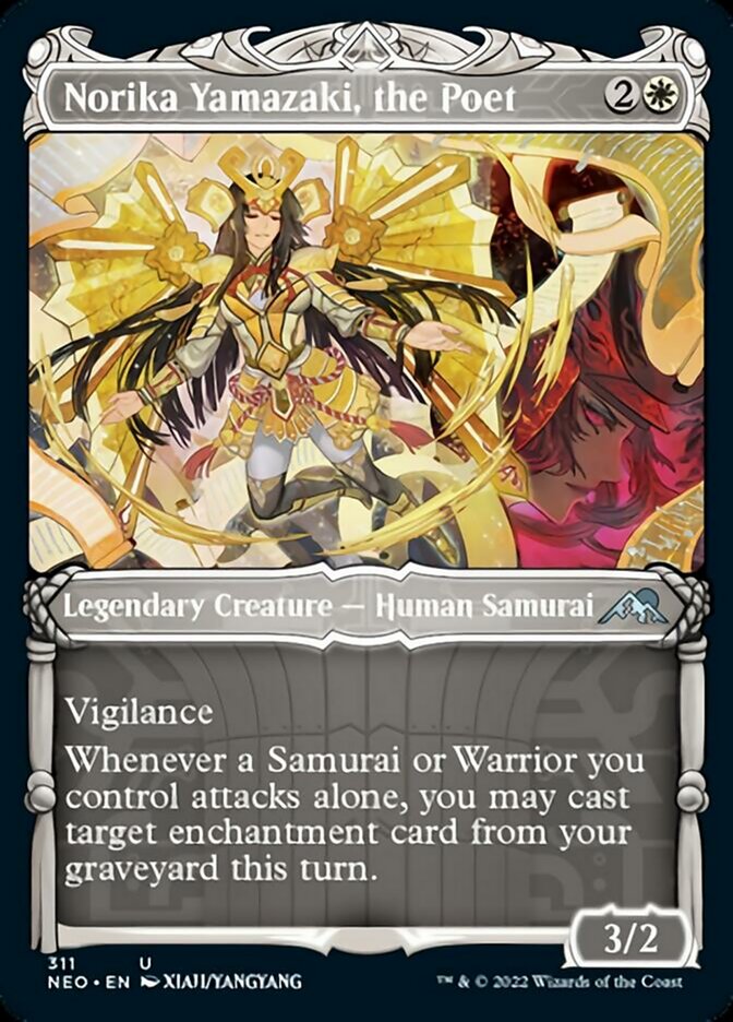 Norika Yamazaki, the Poet (Showcase Samurai) [Kamigawa: Neon Dynasty] - Destination Retro