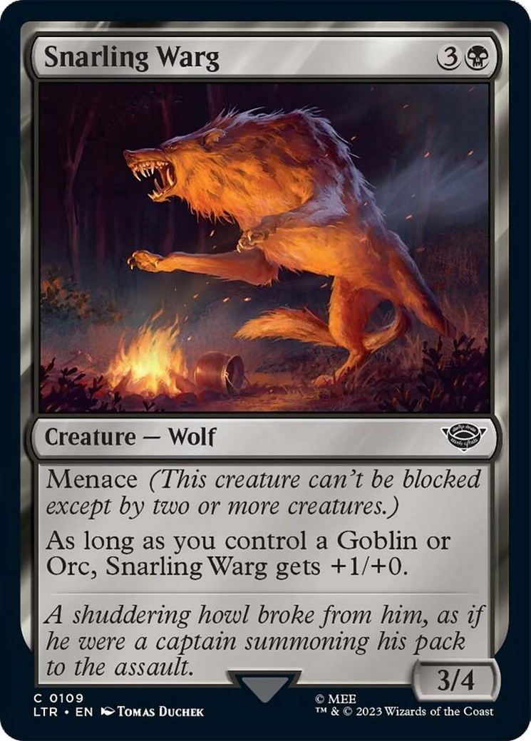 Snarling Warg [The Lord of the Rings: Tales of Middle-Earth] - Destination Retro