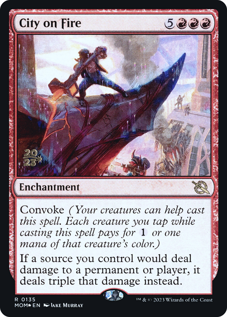 City on Fire [March of the Machine Prerelease Promos] - Destination Retro