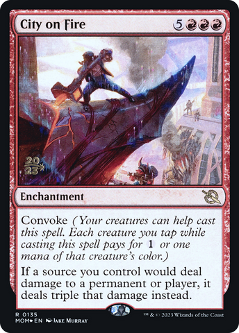 City on Fire [March of the Machine Prerelease Promos] - Destination Retro