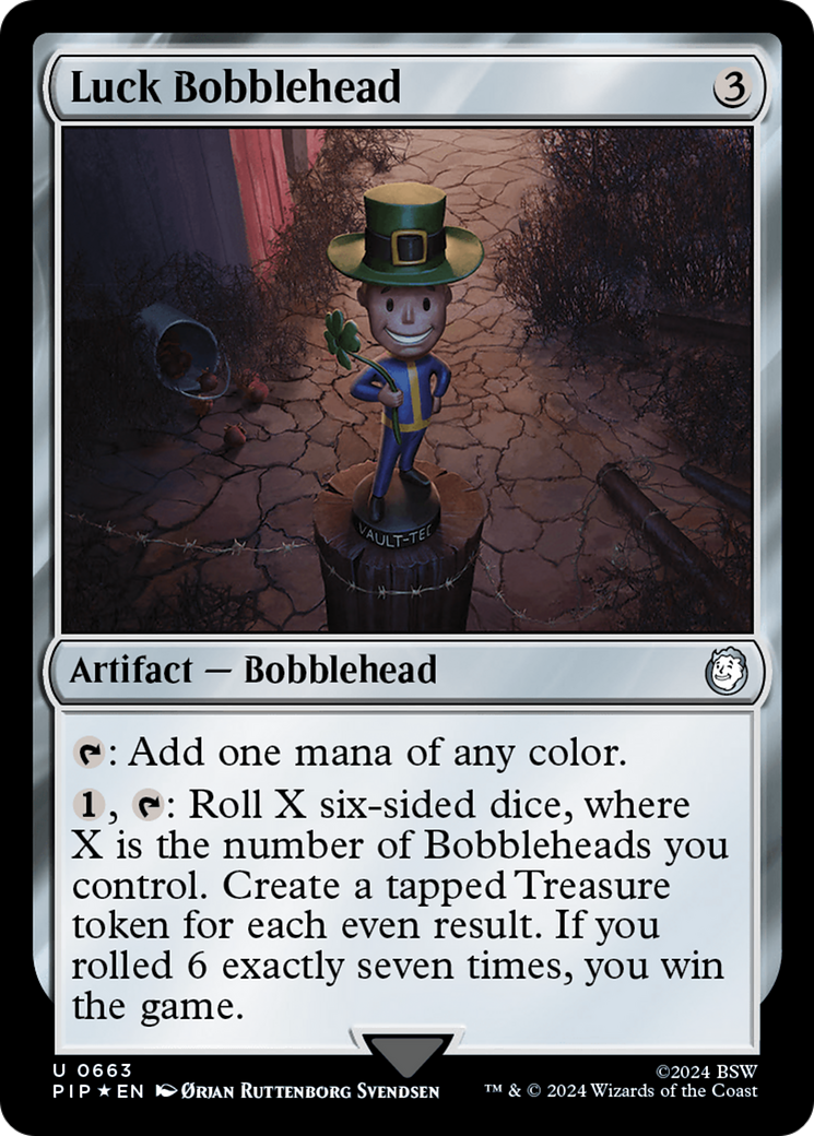 Luck Bobblehead (Surge Foil) [Fallout] - Destination Retro