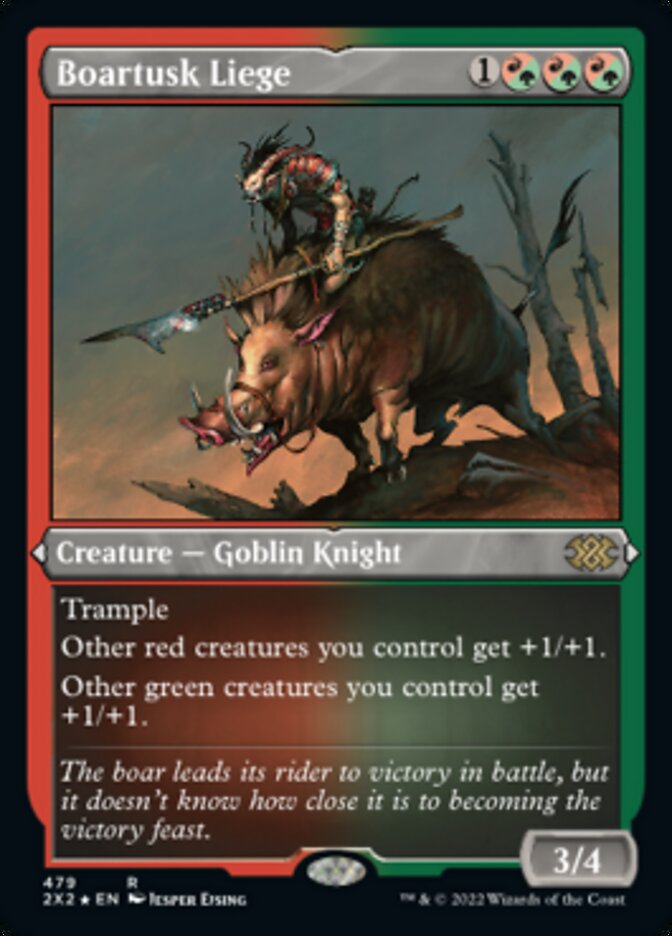Boartusk Liege (Foil Etched) [Double Masters 2022] - Destination Retro