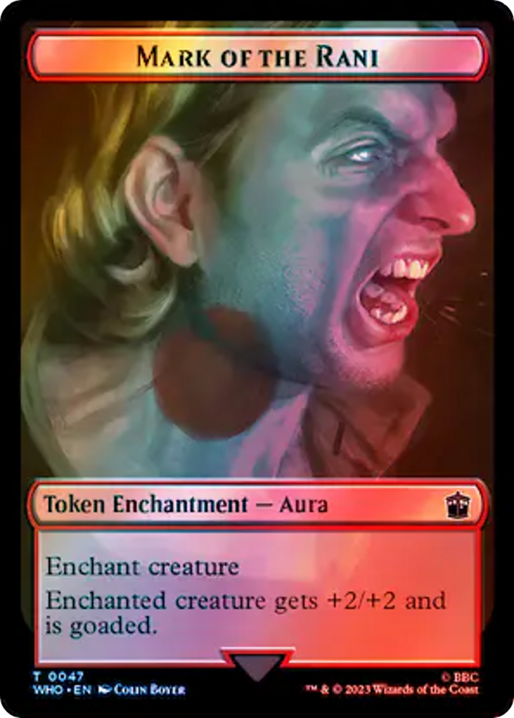 Human (0037) // Mark of the Rani Double-Sided Token (Surge Foil) [Doctor Who Tokens] - Destination Retro