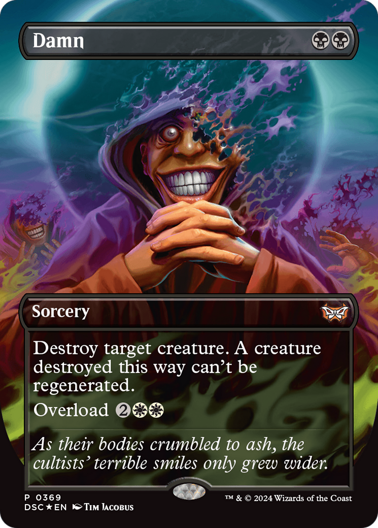 Damn (Borderless) [Duskmourn: House of Horror Commander] - Destination Retro