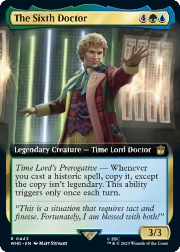 The Sixth Doctor (Extended Art) [Doctor Who] - Destination Retro