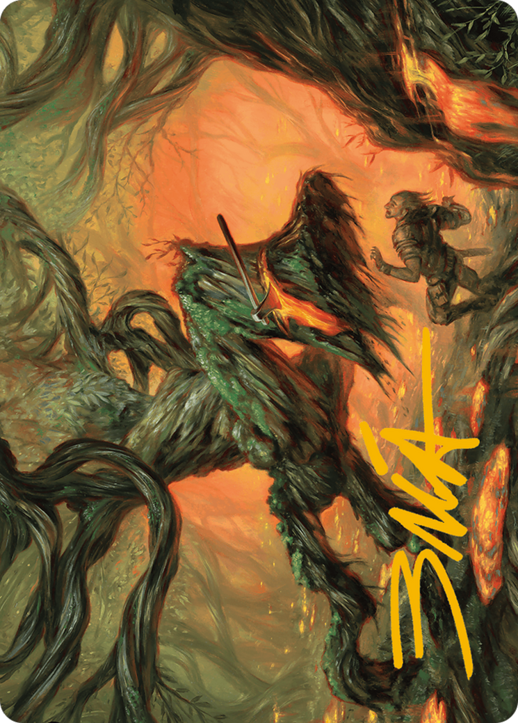 Stump Stomp Art Card (Gold-Stamped Signature) [Modern Horizons 3 Art Series] - Destination Retro
