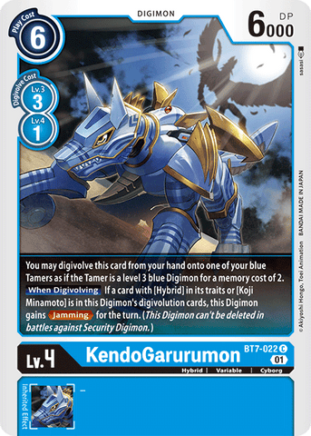 KendoGarurumon [BT7-022] [Next Adventure] - Destination Retro