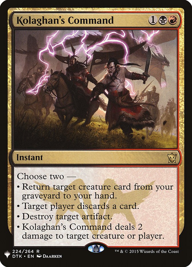 Kolaghan's Command [Mystery Booster] - Destination Retro