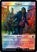 Human (0038) // Food (0058) Double-Sided Token (Surge Foil) [Doctor Who Tokens] - Destination Retro
