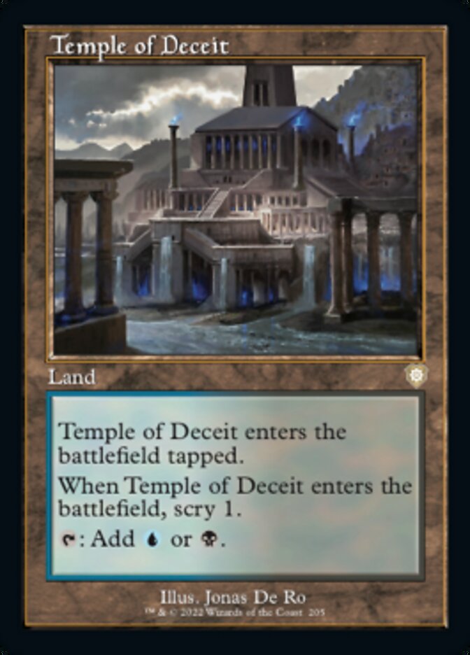 Temple of Deceit (Retro) [The Brothers' War Commander] - Destination Retro