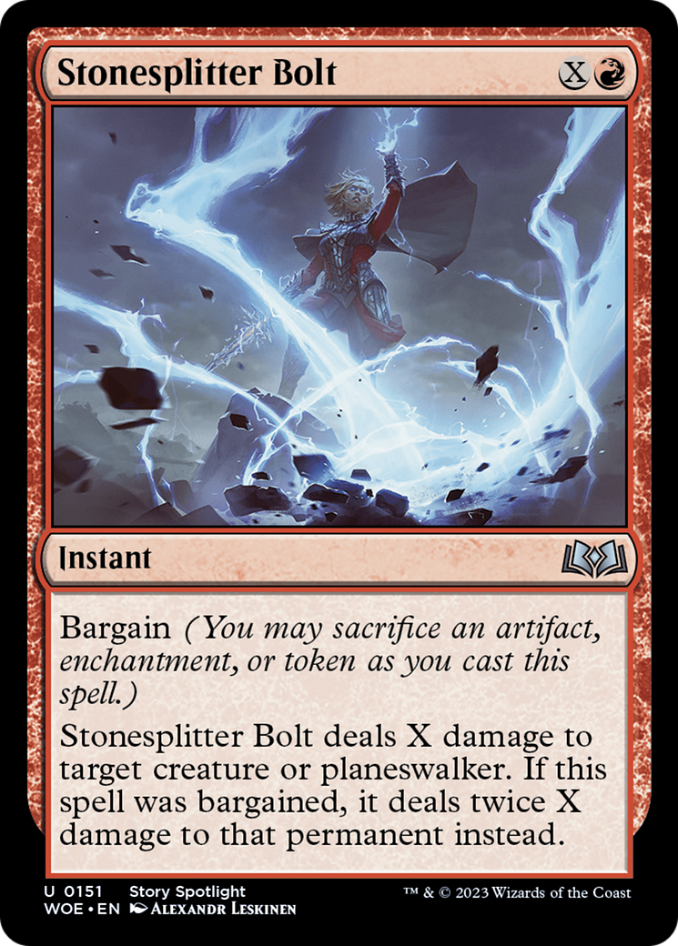 Stonesplitter Bolt [Wilds of Eldraine] - Destination Retro