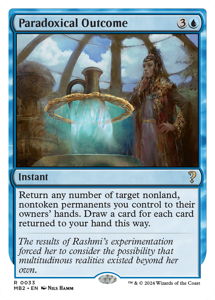 Paradoxical Outcome (White Border) [Mystery Booster 2] - Destination Retro