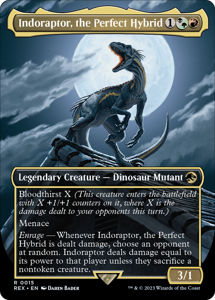 Indoraptor, the Perfect Hybrid (Borderless) [Jurassic World Collection] - Destination Retro
