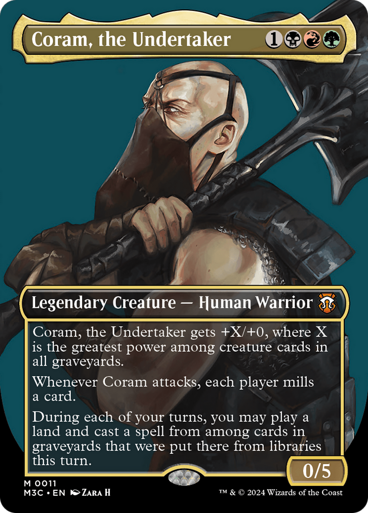 Coram, the Undertaker (Borderless) [Modern Horizons 3 Commander] - Destination Retro