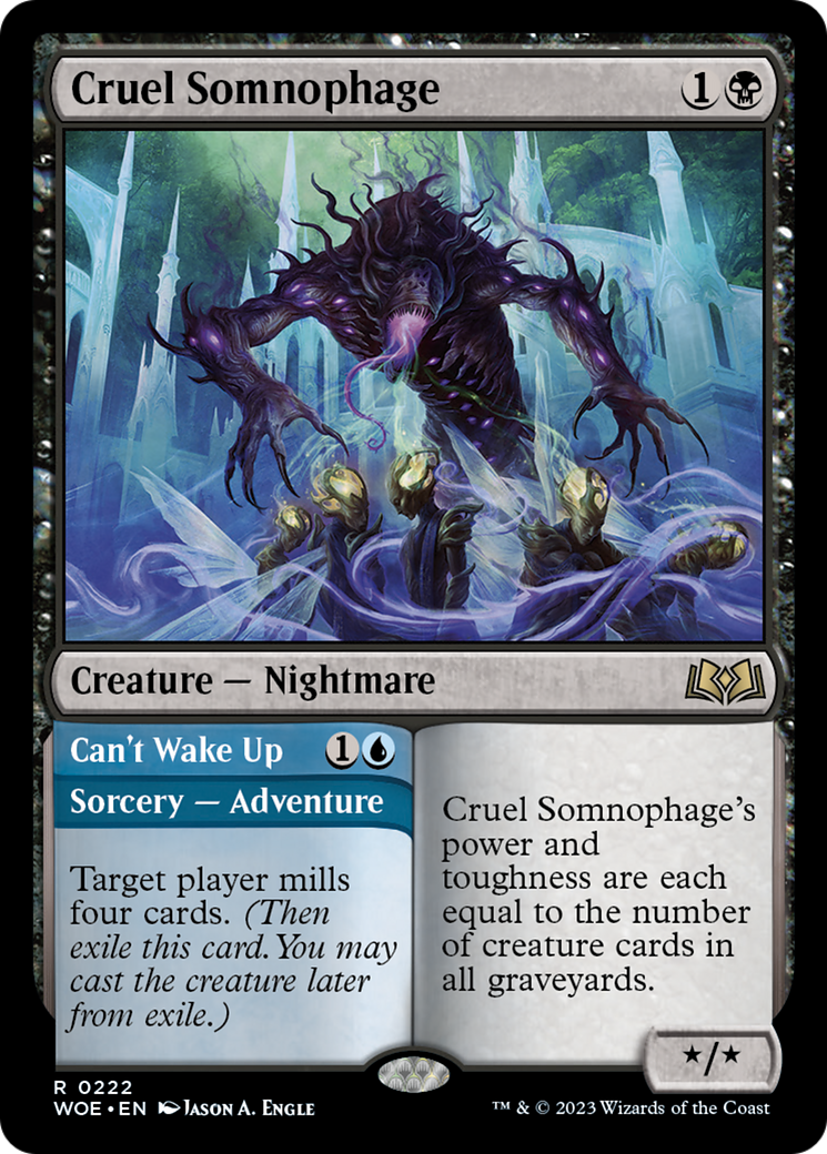 Cruel Somnophage // Can't Wake Up [Wilds of Eldraine] - Destination Retro