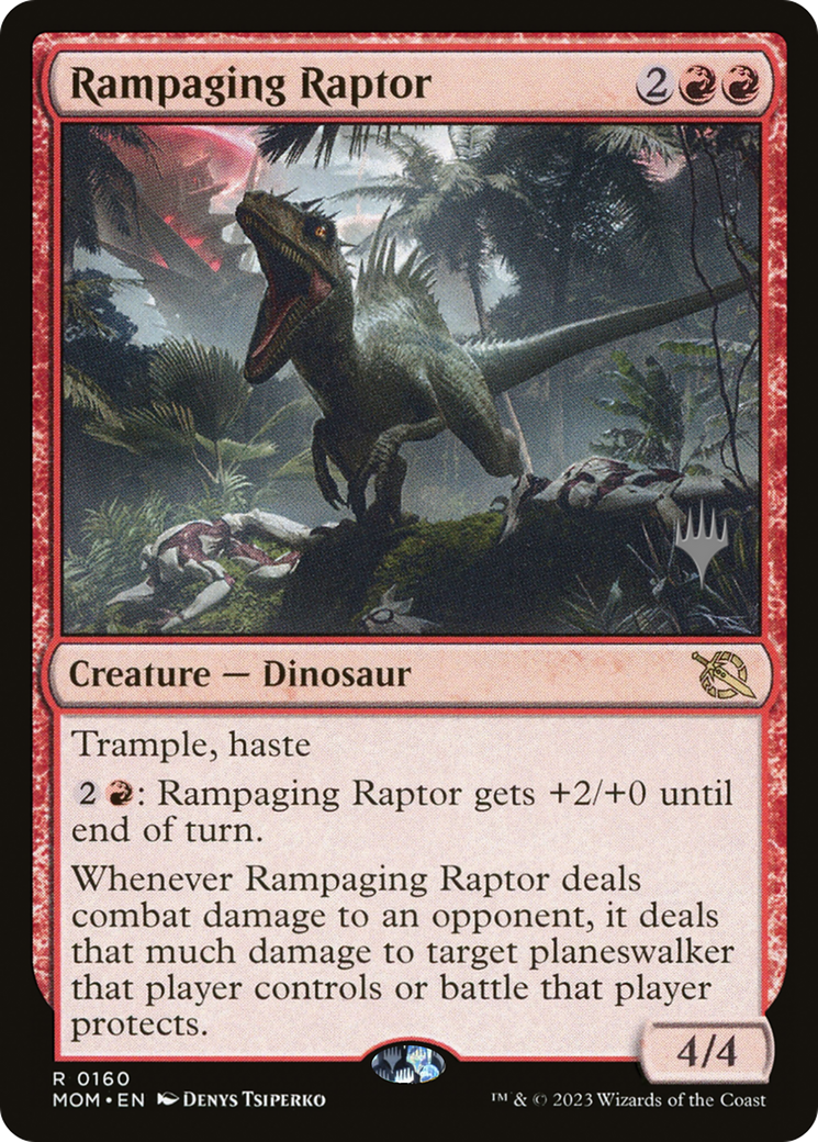 Rampaging Raptor (Promo Pack) [March of the Machine Promos] - Destination Retro