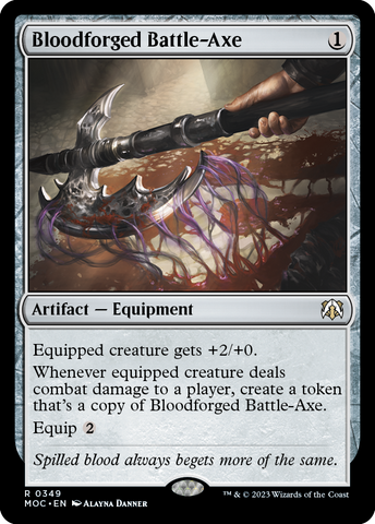 Bloodforged Battle-Axe [March of the Machine Commander] - Destination Retro