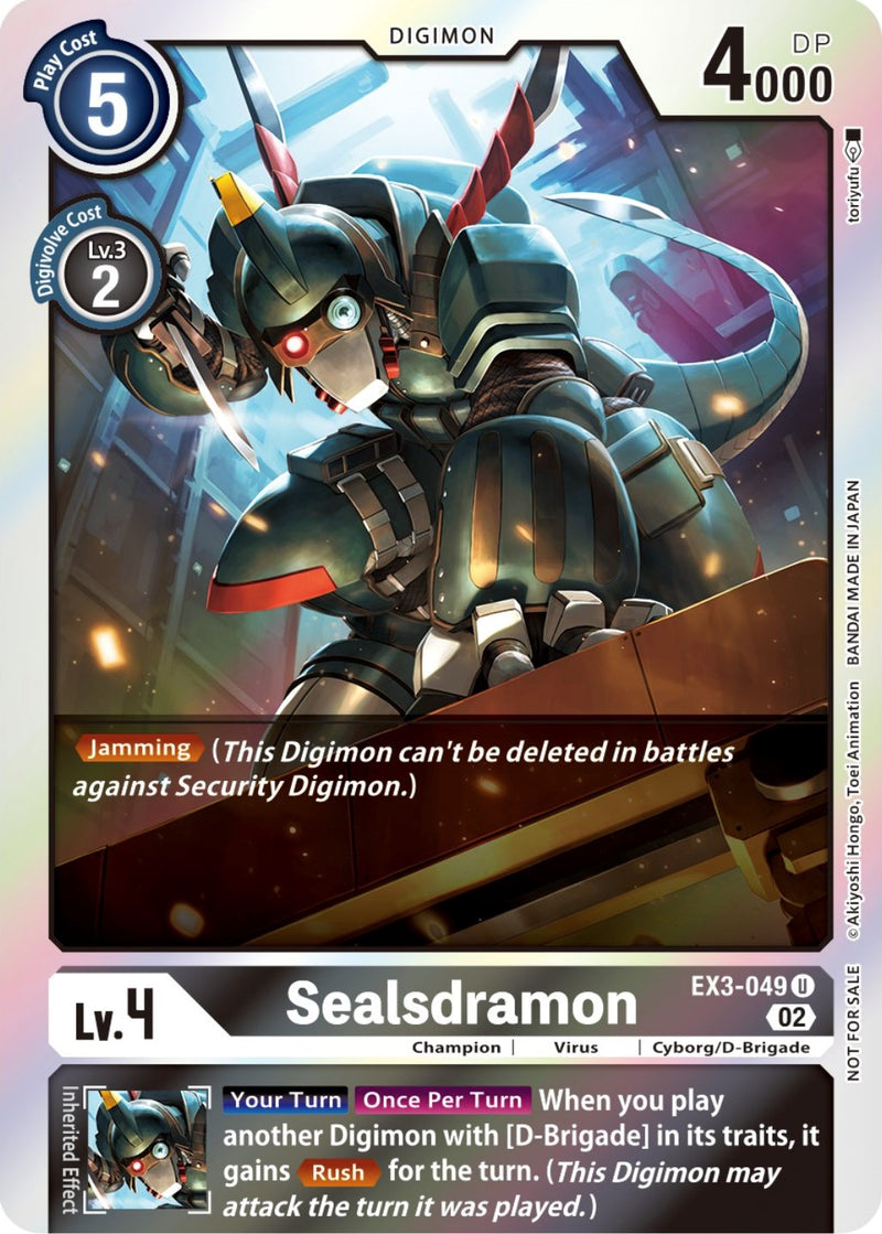Sealsdramon [EX3-049] (Alternate Art) [Draconic Roar] - Destination Retro