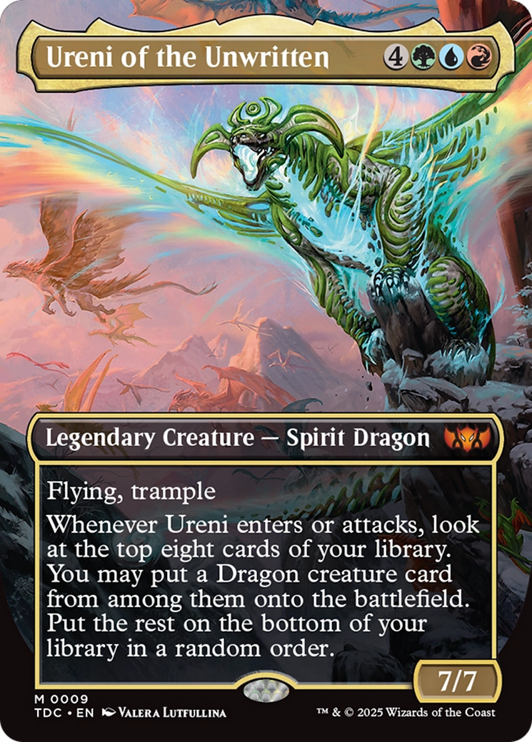 Ureni of the Unwritten (Borderless) [Tarkir: Dragonstorm Commander] - Destination Retro