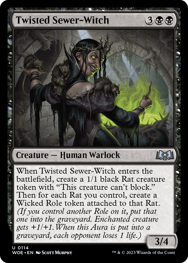 Twisted Sewer-Witch [Wilds of Eldraine] - Destination Retro