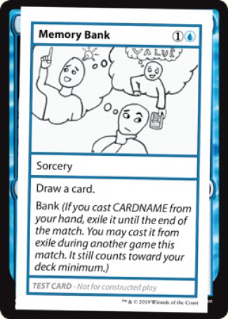 Memory Bank (2021 Edition) [Mystery Booster Playtest Cards] - Destination Retro