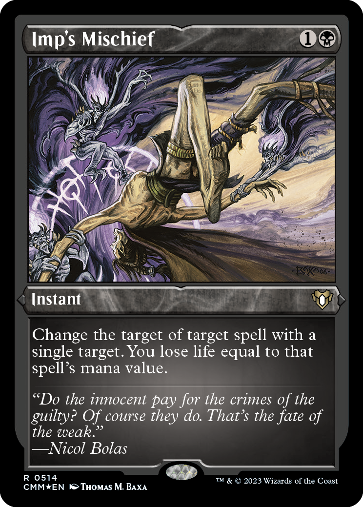 Imp's Mischief (Foil Etched) [Commander Masters] - Destination Retro