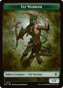 Zombie // Elf Warrior Double-Sided Token [Lorwyn Eclipsed Tokens] - Destination Retro