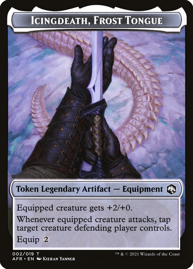Devil // Icingdeath, Frost Tongue Double-Sided Token [Dungeons & Dragons: Adventures in the Forgotten Realms Tokens] - Destination Retro