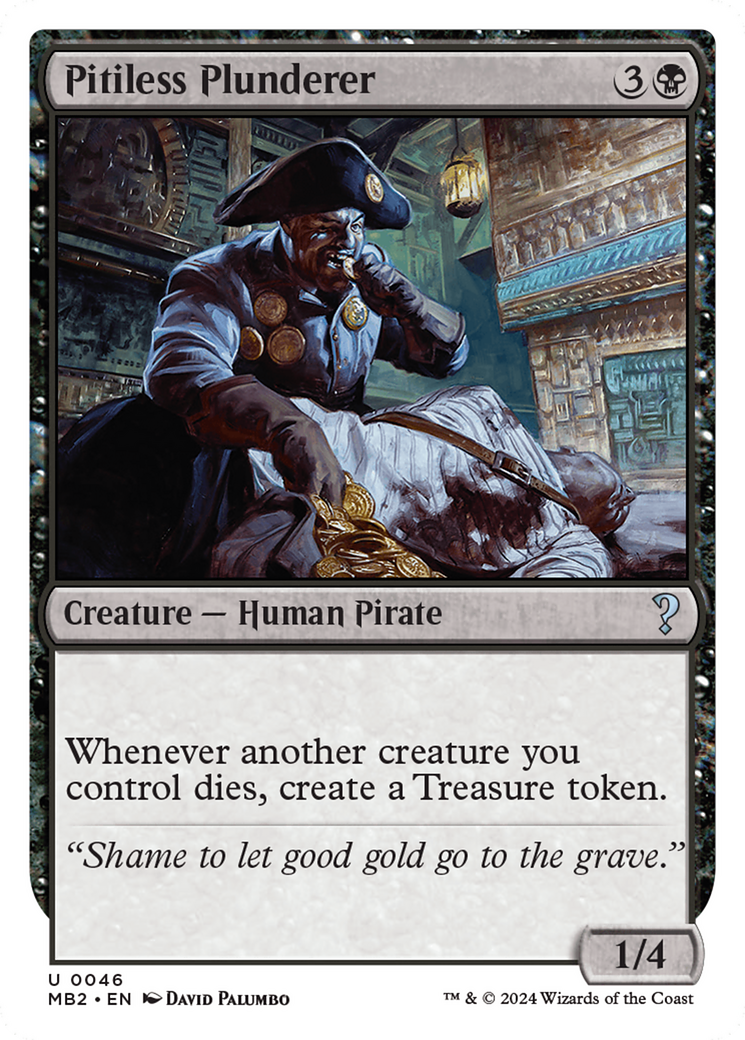 Pitiless Plunderer (White Border) [Mystery Booster 2] - Destination Retro