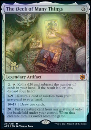 The Deck of Many Things [Dungeons & Dragons: Adventures in the Forgotten Realms Prerelease Promos] - Destination Retro