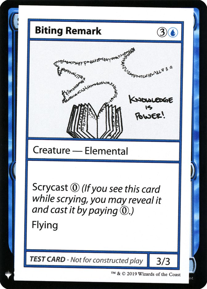 Biting Remark [Mystery Booster Playtest Cards] - Destination Retro