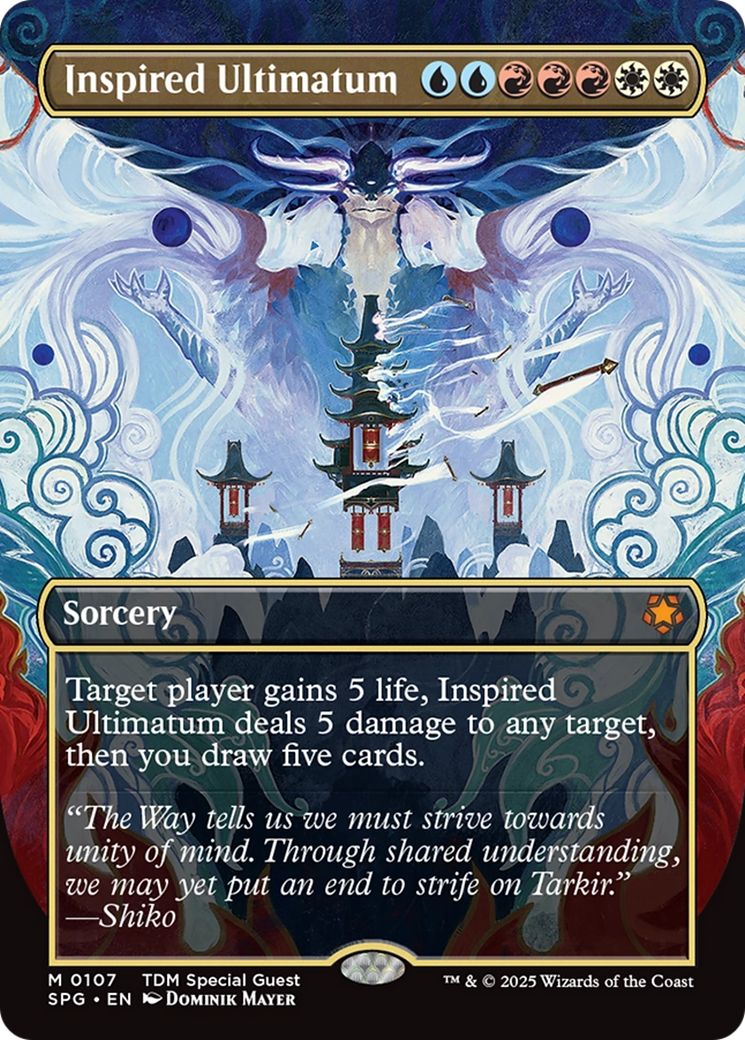 Inspired Ultimatum (Borderless) [Tarkir: Dragonstorm Special Guests] - Destination Retro