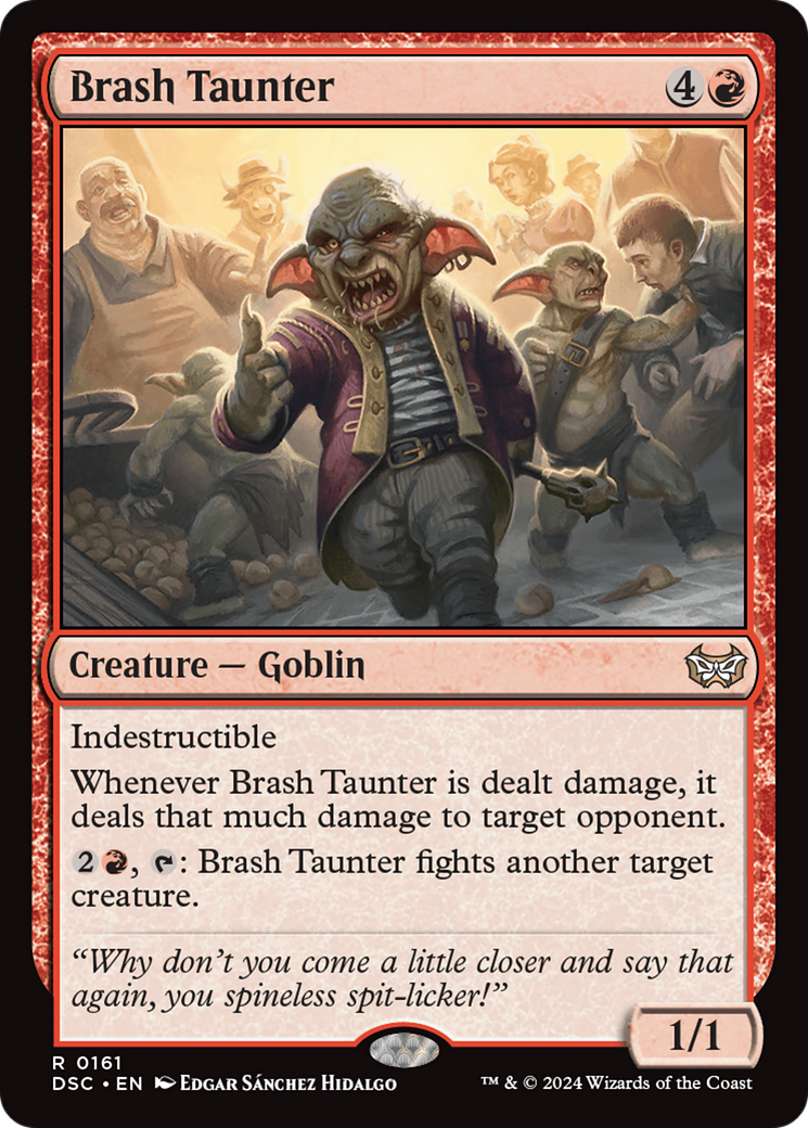 Brash Taunter [Duskmourn: House of Horror Commander] - Destination Retro