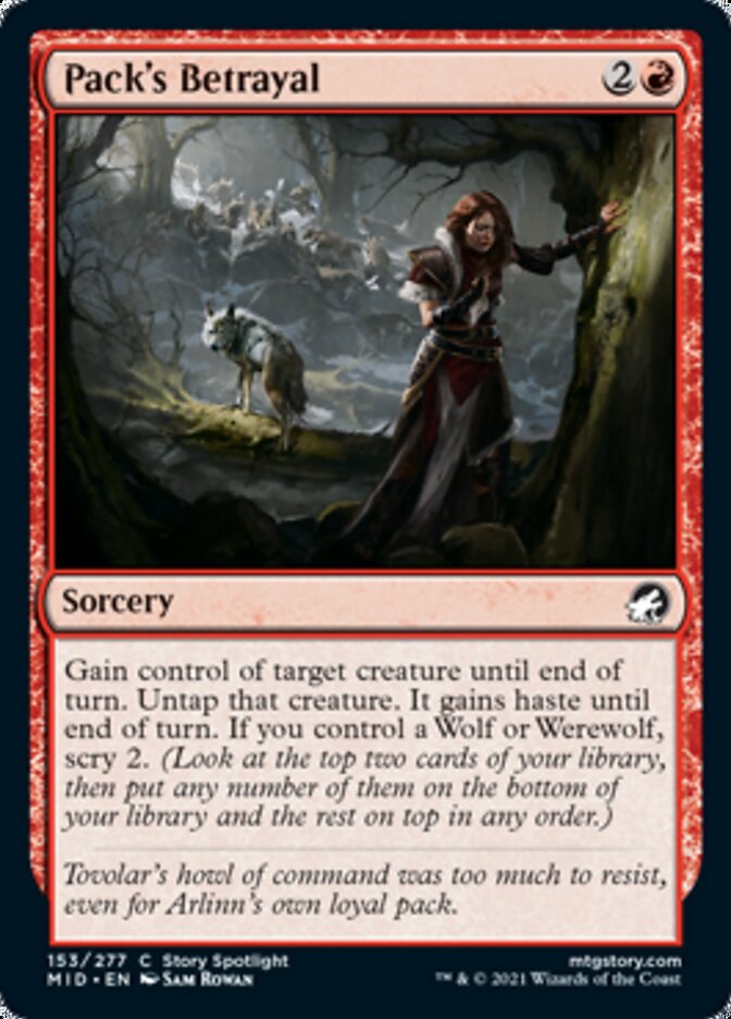 Pack's Betrayal [Innistrad: Midnight Hunt] - Destination Retro