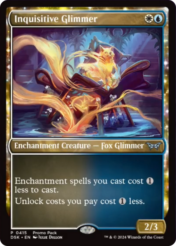 Inquisitive Glimmer (Promo Pack) [Duskmourn: House of Horror Promos] - Destination Retro