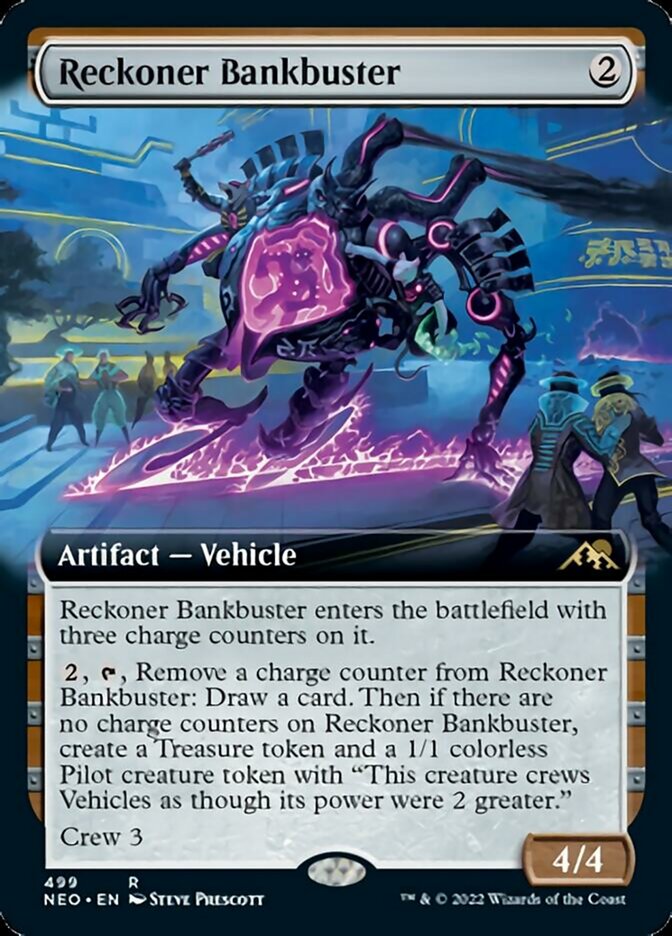 Reckoner Bankbuster (Extended Art) [Kamigawa: Neon Dynasty] - Destination Retro