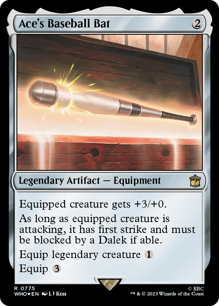 Ace's Baseball Bat (Surge Foil) [Doctor Who] - Destination Retro